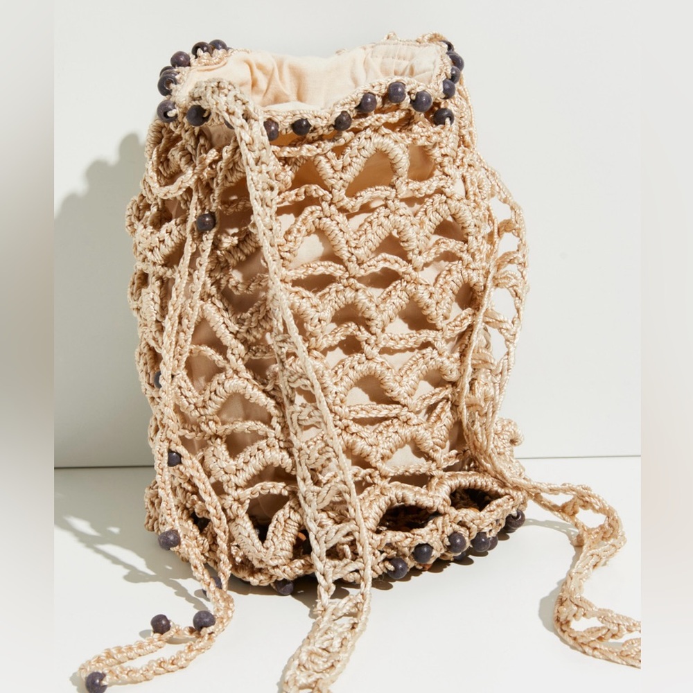 Free People Moonlight Beaded Pouch NWT